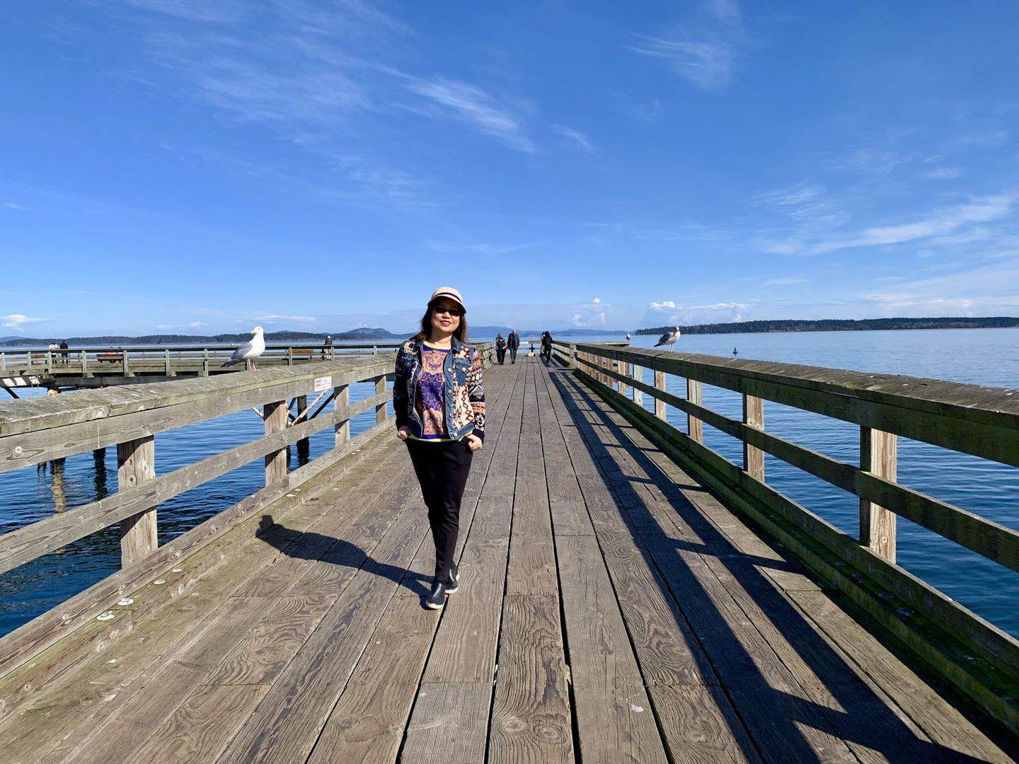 2019年3月29日下午，悉尼镇的码头木桥。莫青。