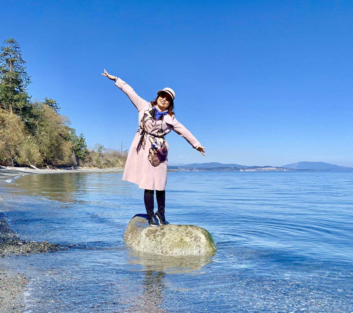 2019年3月30日上午，Balmacarra海边公园。我会飞，我会飞。莫青。