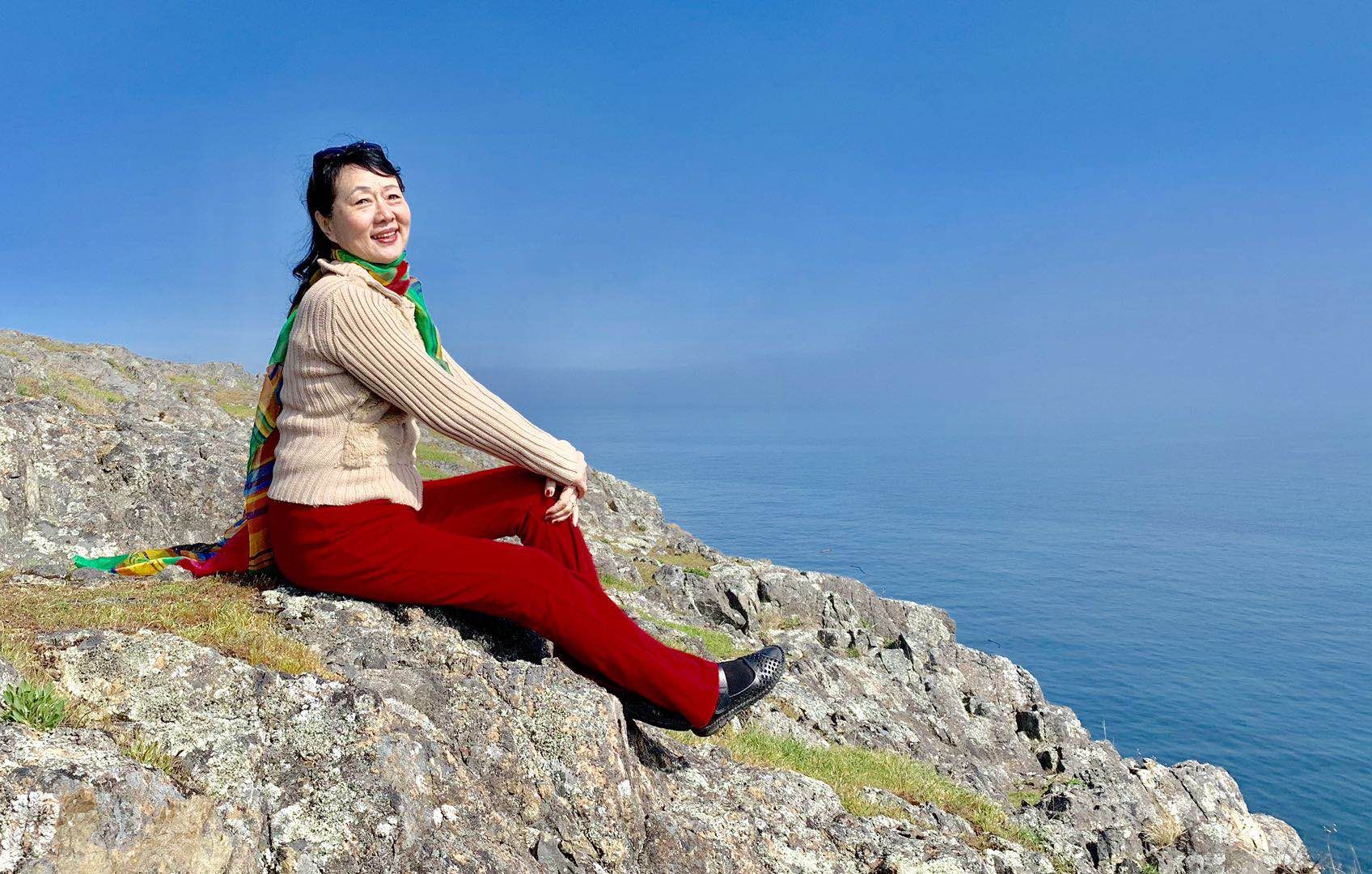 2019年3月30日上午，Glencoe Cove - Kwatsech公园。傲然于世的和谐与自信之魅，燕茹。