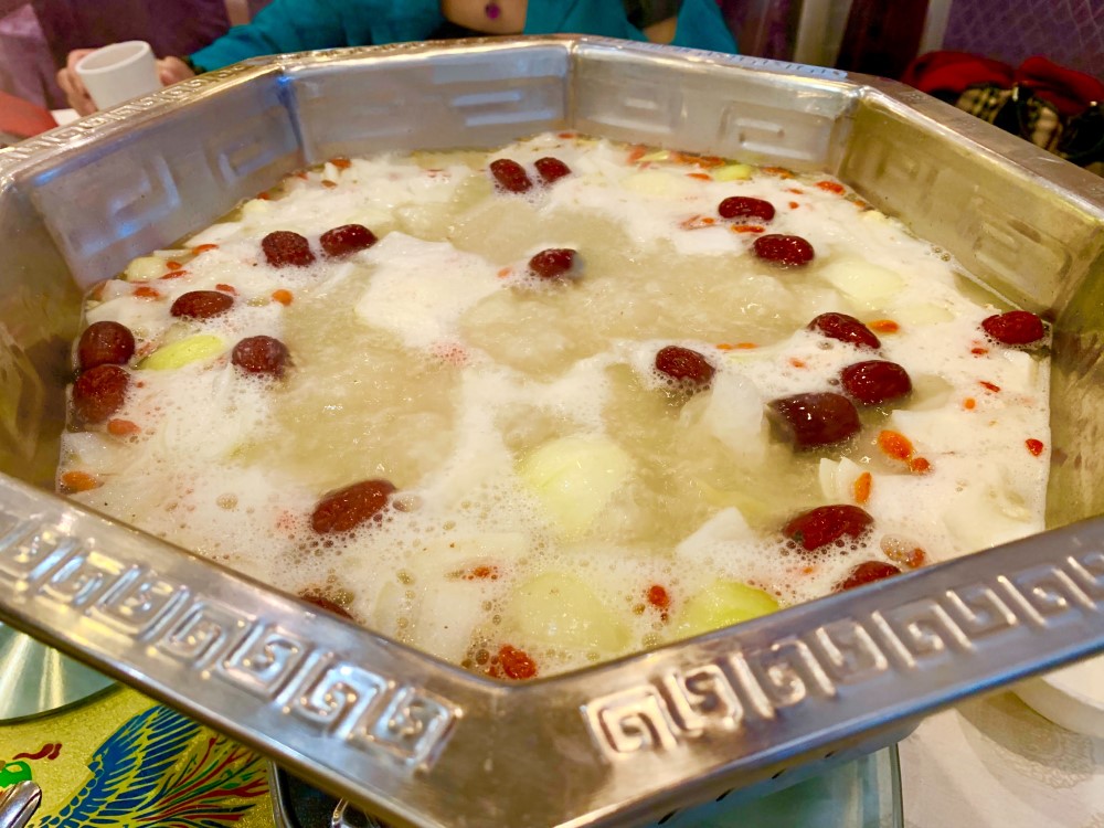 2019年3月16日，田师傅湘菜馆。羊肉锅。